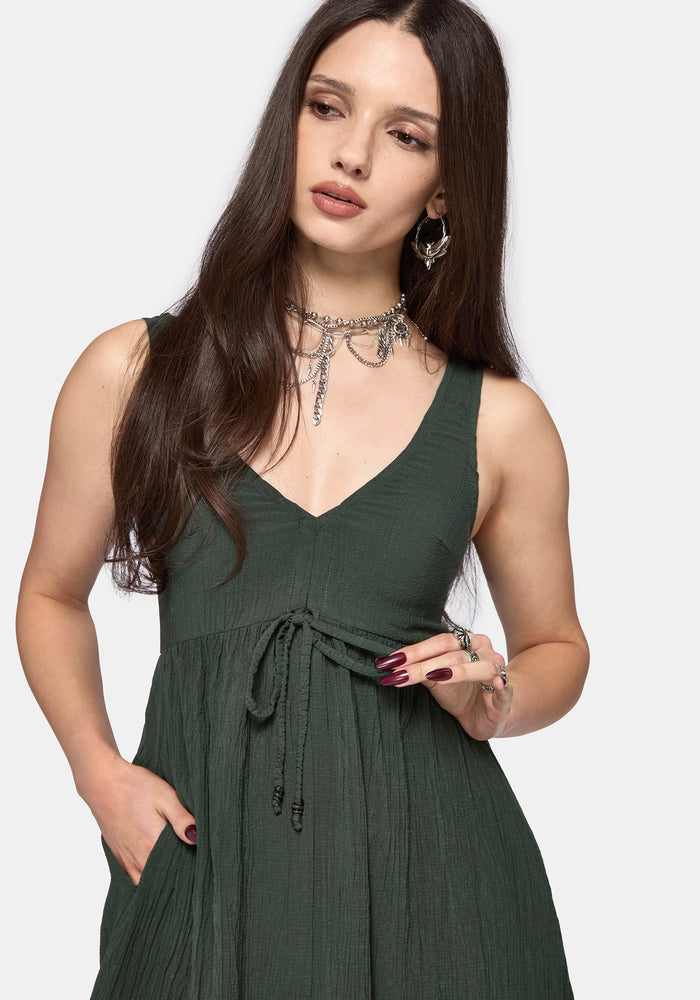 CANCELLED - Dysia Crinkle Midi Dress