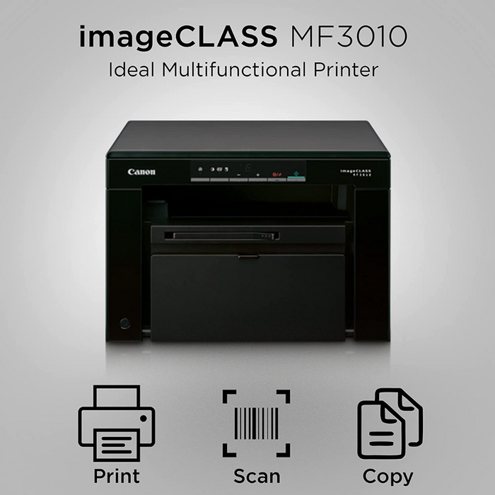 Canon i-SENSYS MF3010 Digital Multifunction Laser Printer and Scanner (Black & White)