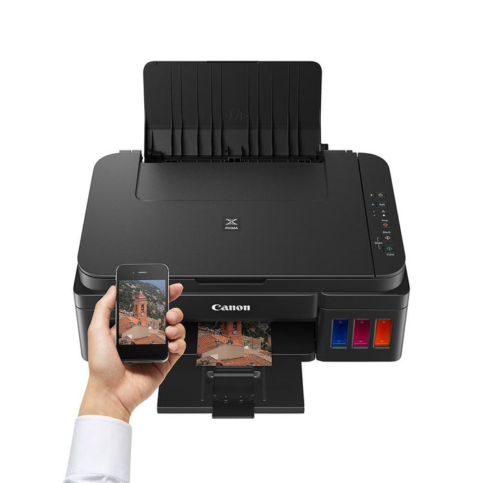 Canon PIXMA G3410 Wi-Fi, Inkjet Color All-in-One Printer, printing from smart devices - شركة القيم العالمية للحاسبات