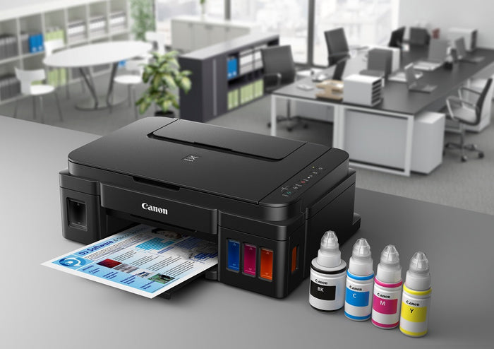 Canon PIXMA G3410 Wi-Fi, Inkjet Color All-in-One Printer, printing from smart devices - شركة القيم العالمية للحاسبات