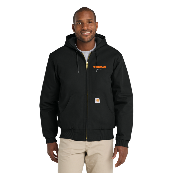 Carhartt Quilted Active Jacket - CT106677 - Black - Freedman - Full Color Logo