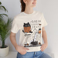 Cat Coffee Graphic Tee — Korean Café Cute Cat Illustration T-Shirt