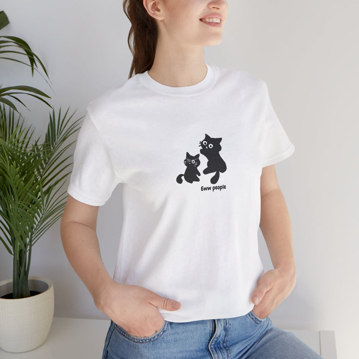 Cat Family T-Shirt – "Kawaii People" Cute Cat Mom & Kitten Graphic Tee