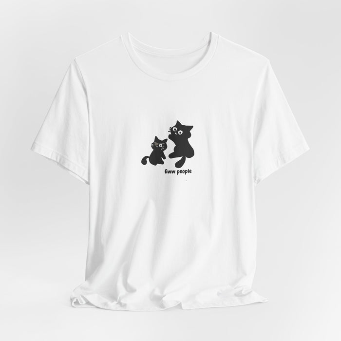 Cat Family T-Shirt – "Kawaii People" Cute Cat Mom & Kitten Graphic Tee