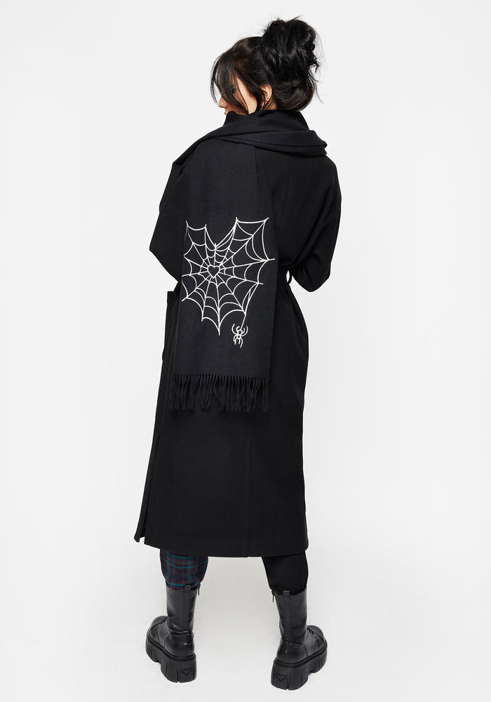 Catch Feelings Embroidered Scarf