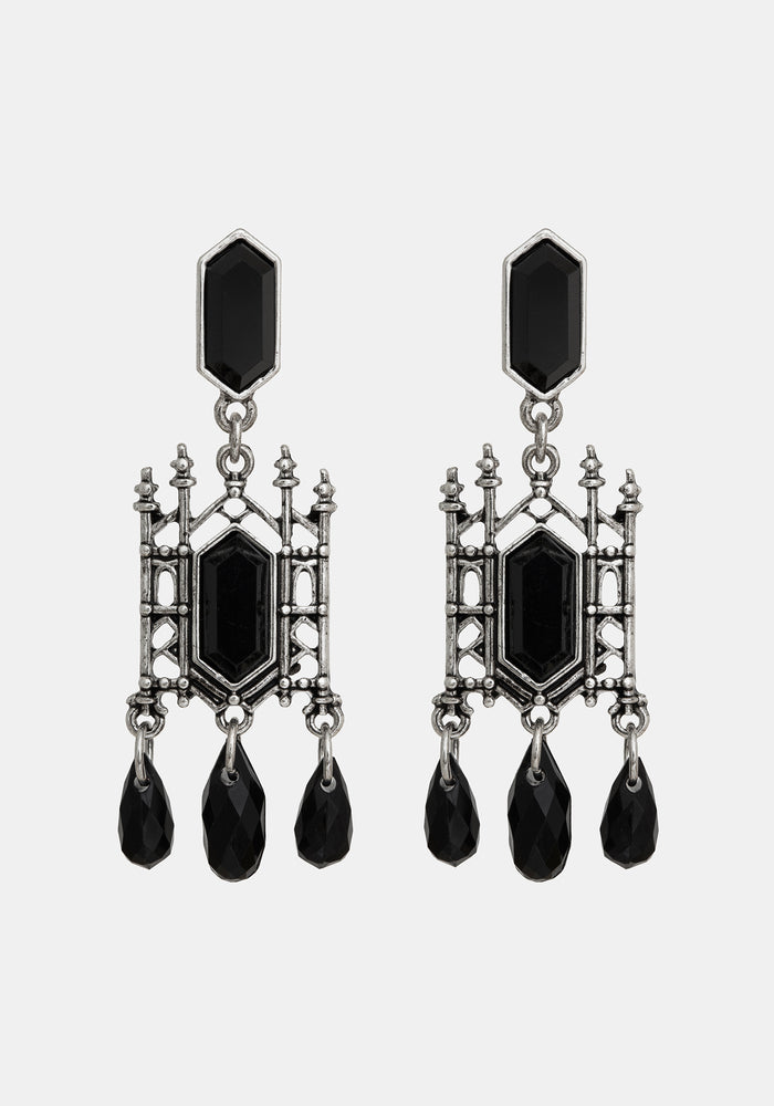 Cathedral Stone Drop Dangle Earrings