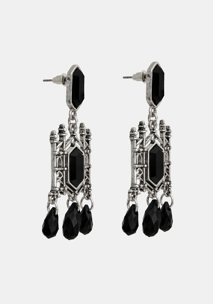 Cathedral Stone Drop Dangle Earrings