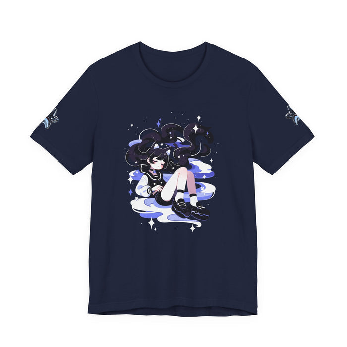 Celestial Girl Graphic Tee — Dreamy Anime Night Sky T-Shirt