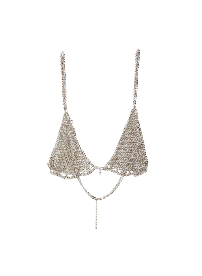 Chain Bralette-nickel-flat