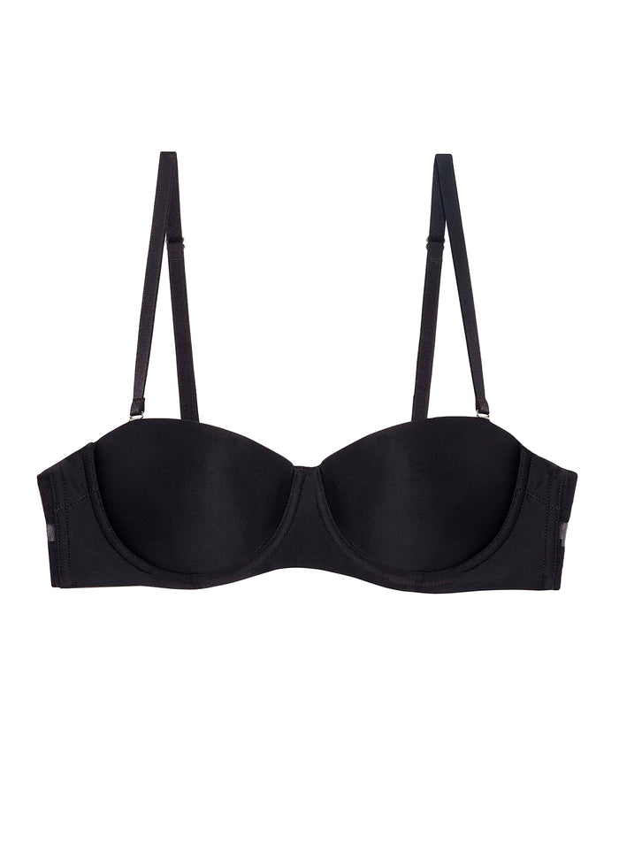 Charlotte Convertible Strapless Bra-black-flat
