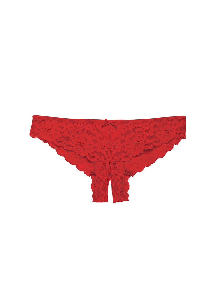 Charlotte Crotchless Panty-rouge-Fleur du Mal-flat