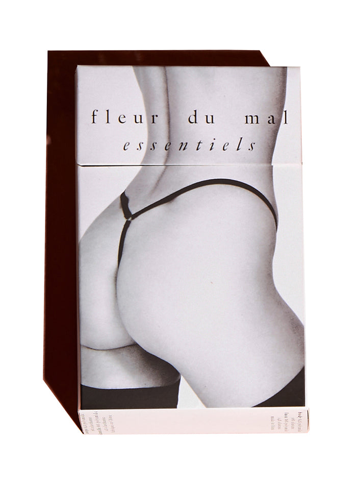 Charlotte Lace No Show V-String-black