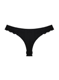 Charlotte Lace Seamless Thong-black-Fleur du Mal-flat