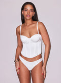 Charlotte Lace Seamless Thong-ivory-Fleur du Mal