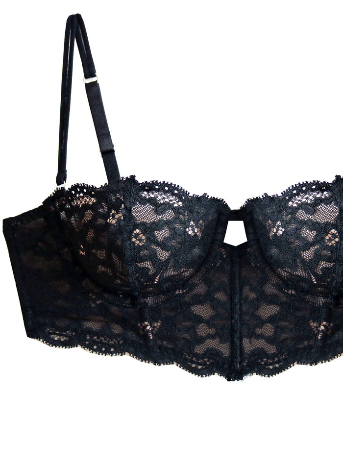Charlotte Longline Bra-black