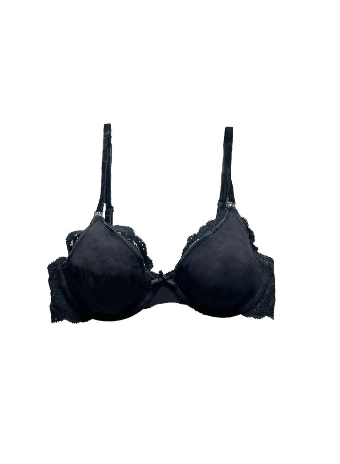 Charlotte Nursing Bra-black-flat