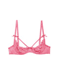 Charlotte Peekaboo Bra-pink cadillac-Fleur du Mal-flat