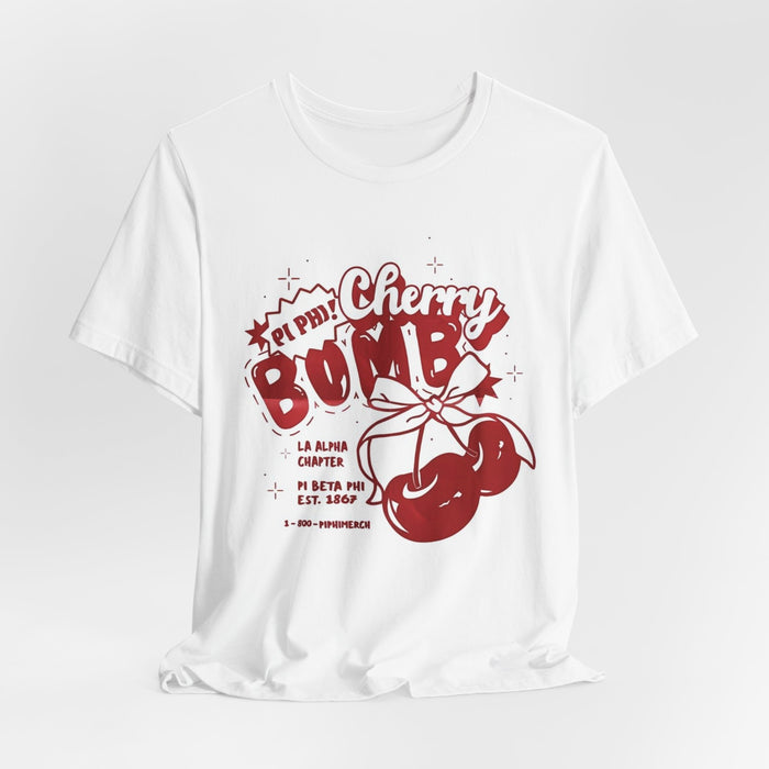 Cherry Bomb Tee — Retro Red Graphic T‑Shirt