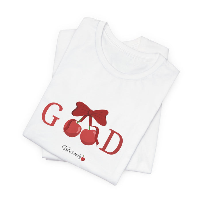 Cherry Good Tee — "Good" Cherry Graphic T‑Shirt