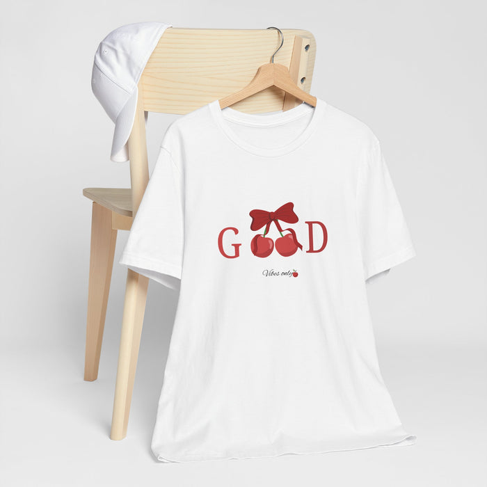 Cherry Good Tee — "Good" Cherry Graphic T‑Shirt