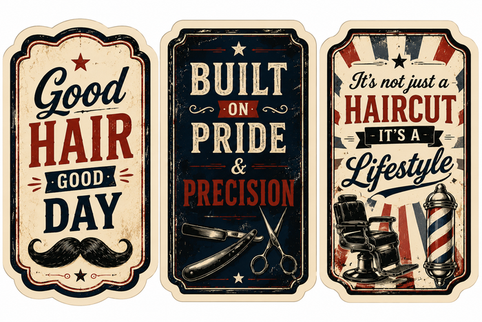 Classic Barber Shop Scrapbook Kit