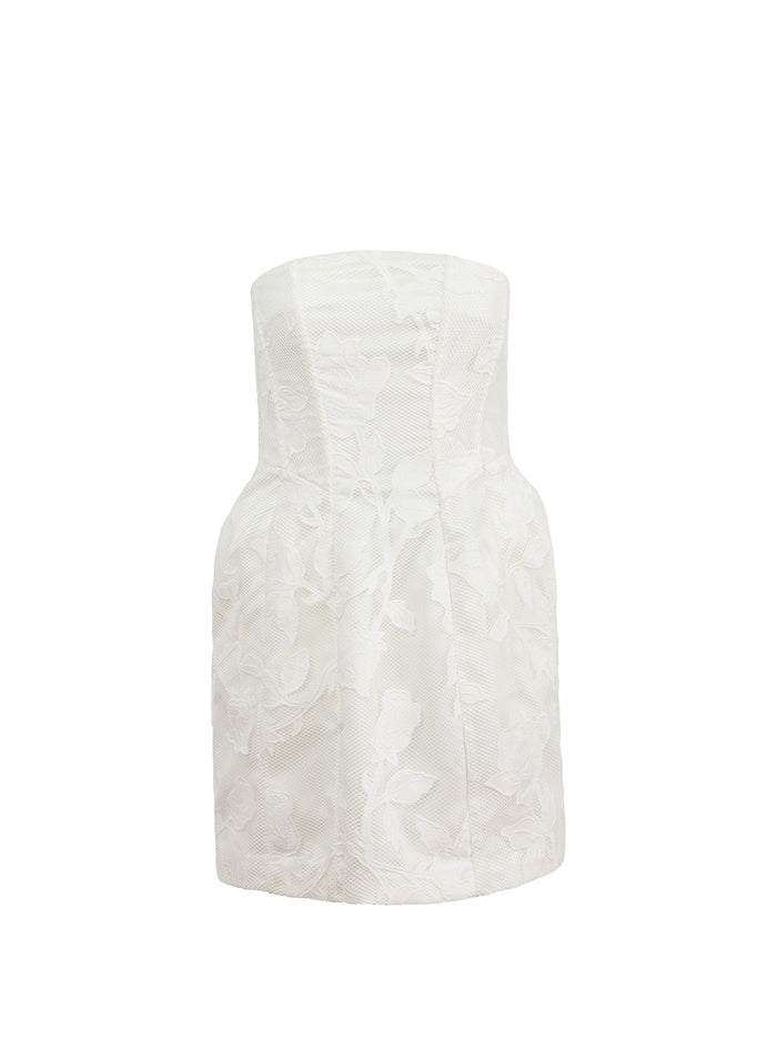 Collette Dress-ivory-flat