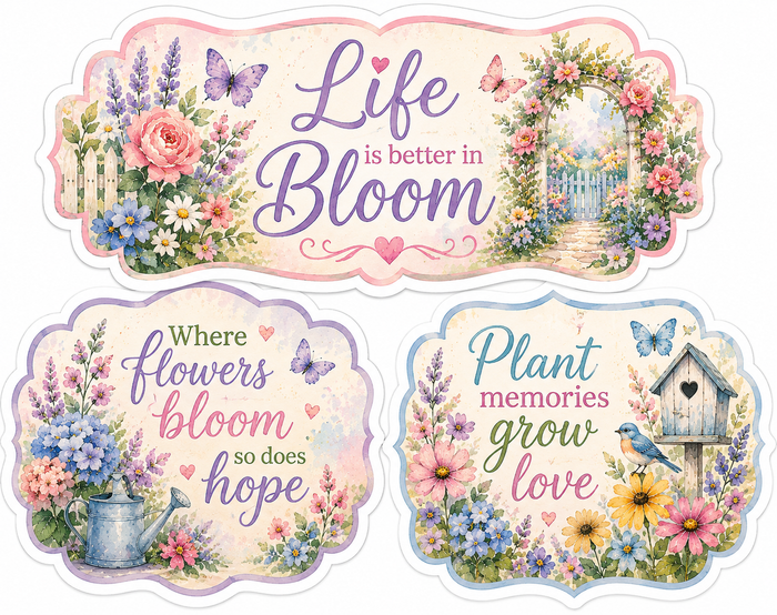Colorful Floral Scrapbook Kit