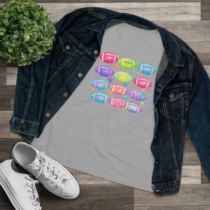 Colorful Football Graphic T-Shirt