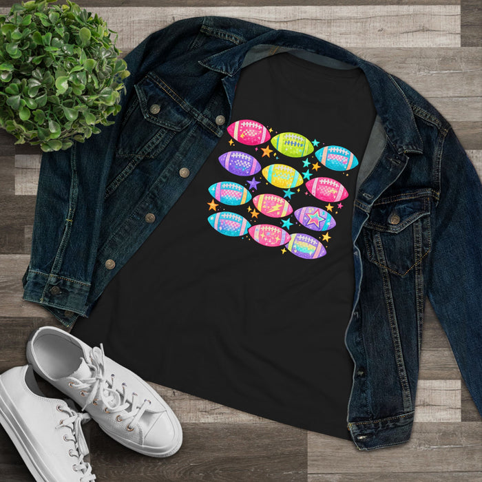 Colorful Football Graphic T-Shirt