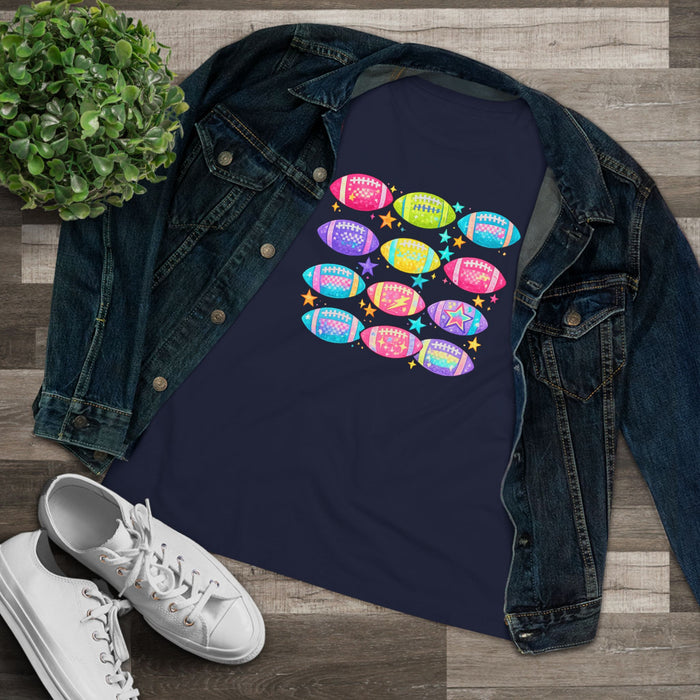 Colorful Football Graphic T-Shirt