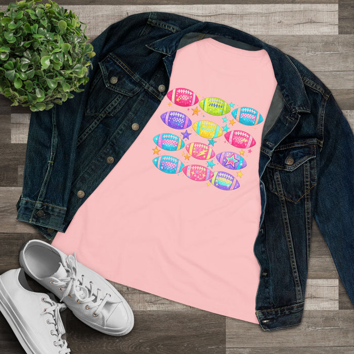 Colorful Football Graphic T-Shirt