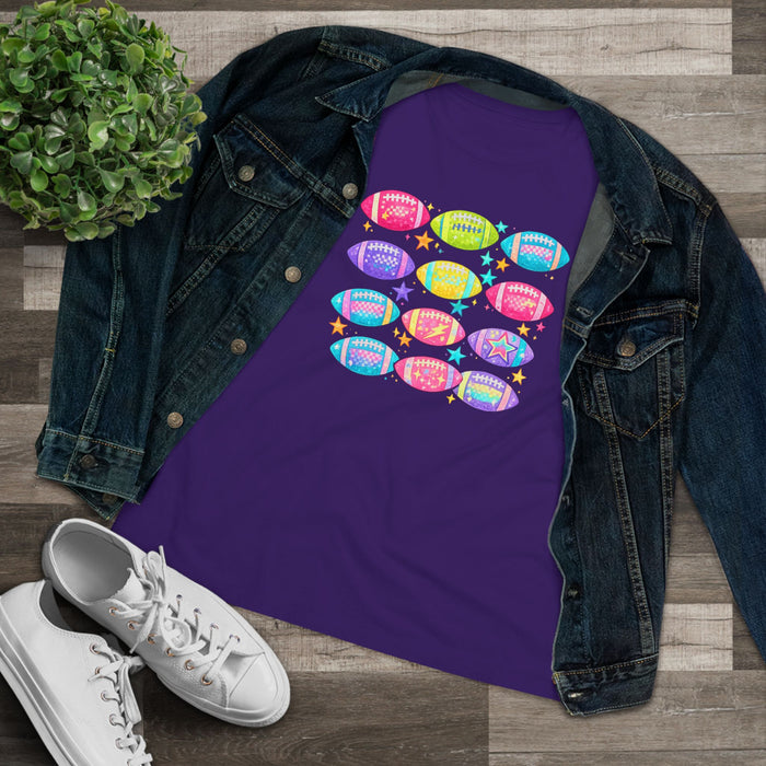 Colorful Football Graphic T-Shirt