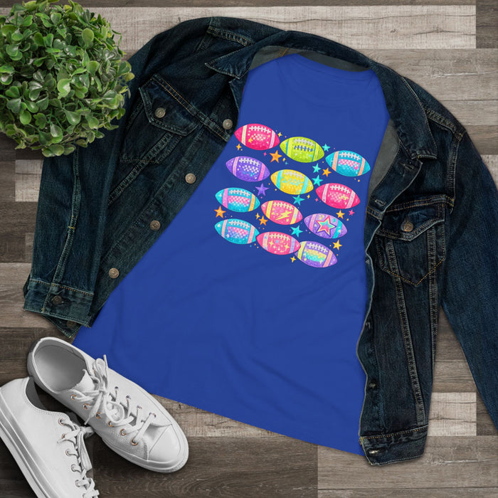 Colorful Football Graphic T-Shirt