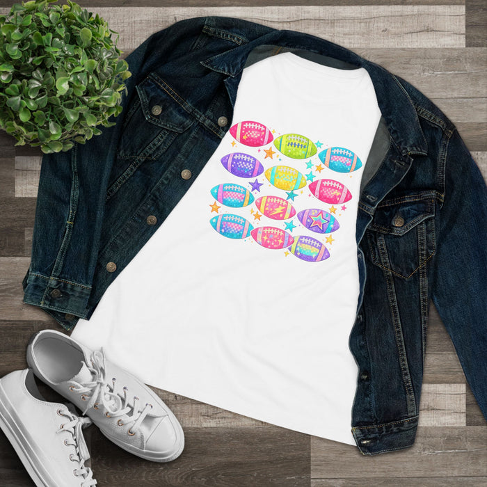 Colorful Football Graphic T-Shirt