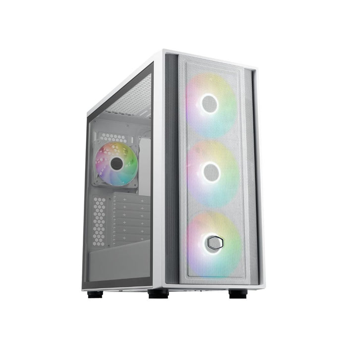 Cooler Master MasterBox 600 Mid Tower 4 Fan - White