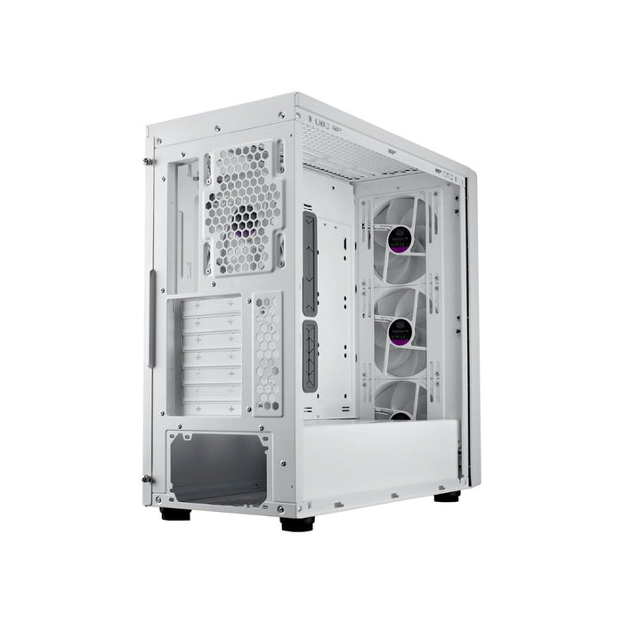Cooler Master MasterBox 600 Mid Tower 4 Fan - White