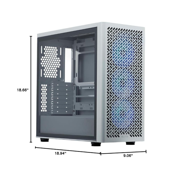 Cooler Master Mid-Tower Cooler Master Elite 502- white