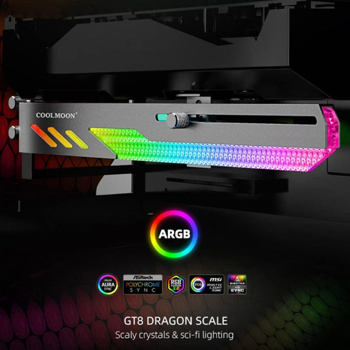 COOLMOON F300 Aluminum LIGHT STRIP LED 5V ARGB