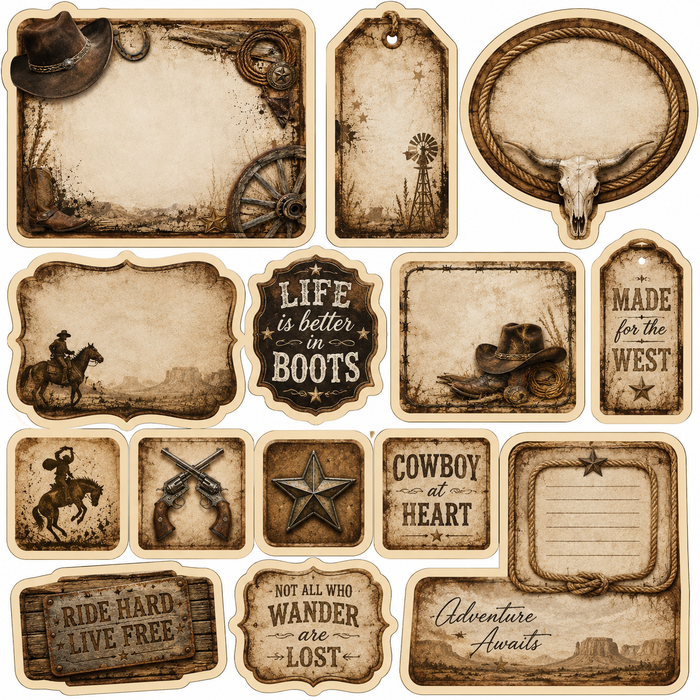 Cowboy Scrapbook Kit