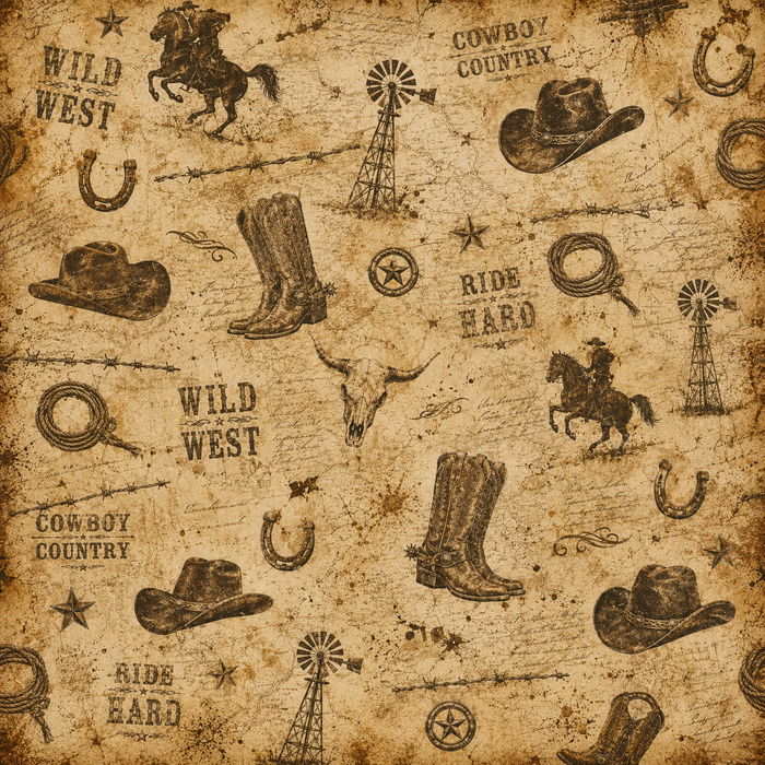 Cowboy Scrapbook Kit