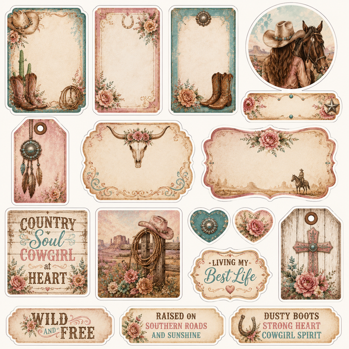 Cowgirl Scrapbook Kit