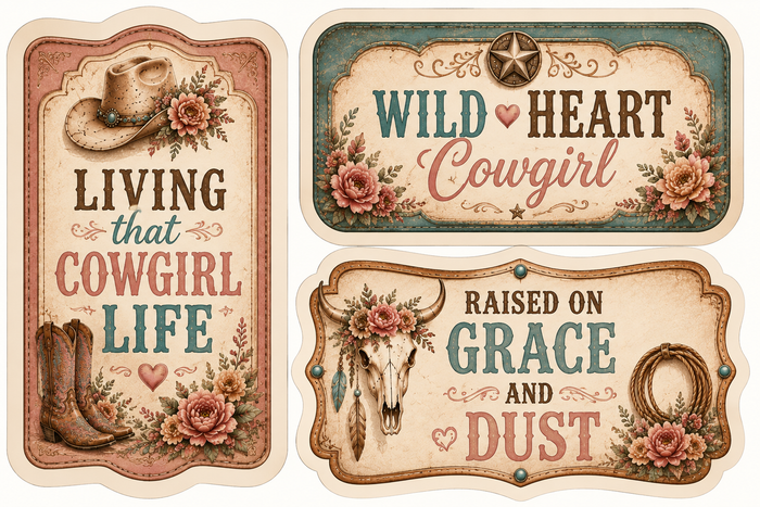 Cowgirl Scrapbook Kit
