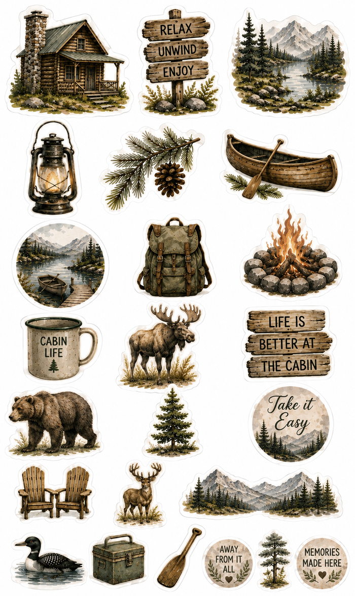 Cozy Cabin Scrapbook Kit