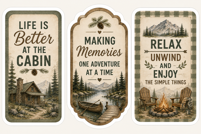 Cozy Cabin Scrapbook Kit