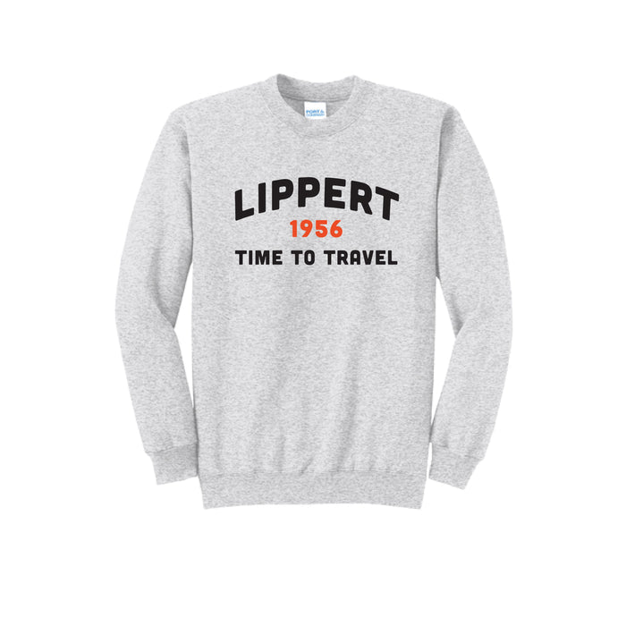 Crewneck Sweatshirt - Time To Travel - Ash Grey