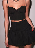 Cropped Terry Bustier-black-Fleur du Mal