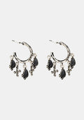 Crucentia Charm Hoops