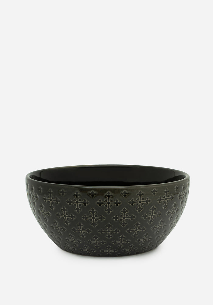 Crux Debossed Ombre Bowl  (4 Piece Set)
