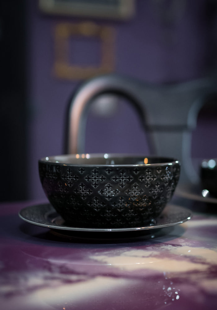 Crux Debossed Ombre Bowl  (4 Piece Set)
