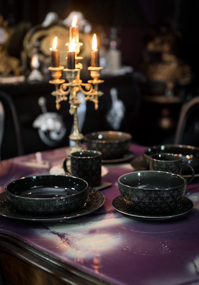 Crux Debossed Ombre Side Plate  (4 Piece Set)